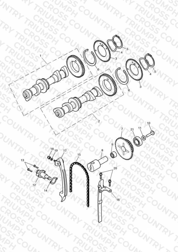 Camshaft and Drive ENG NO 186917 » - Bonneville