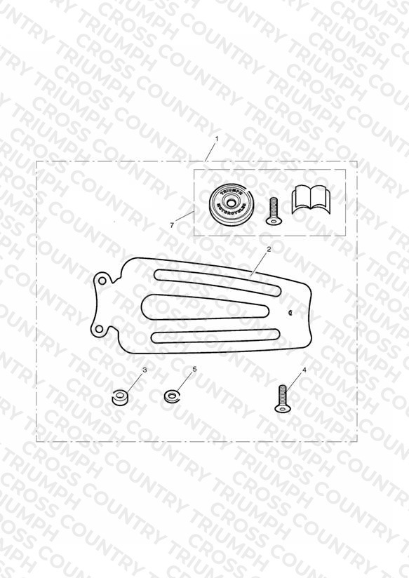 Chrome Single Seat Rack, Pressed