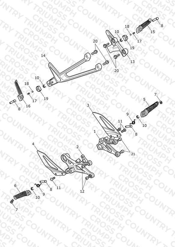 Footrests & Mountings