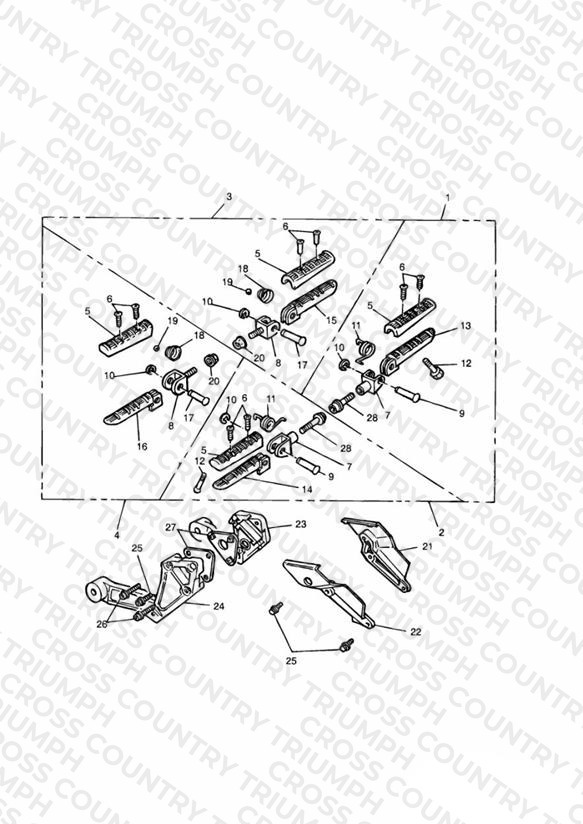 Footrests & Mountings