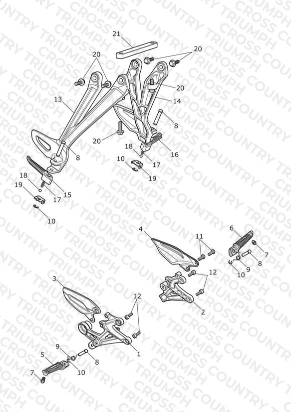 Footrests & Mountings