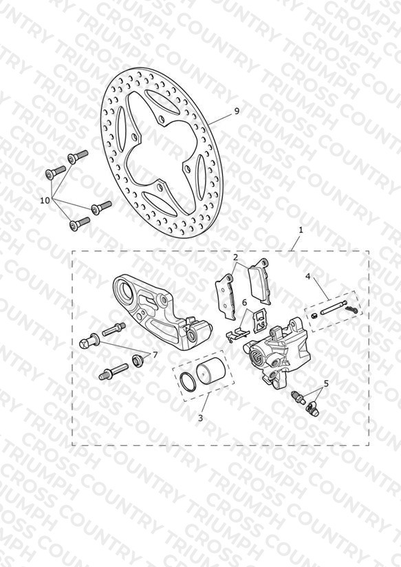 Rear Brake Caliper & Discs