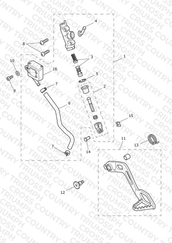 Rear Brake M/Cylinder Assy