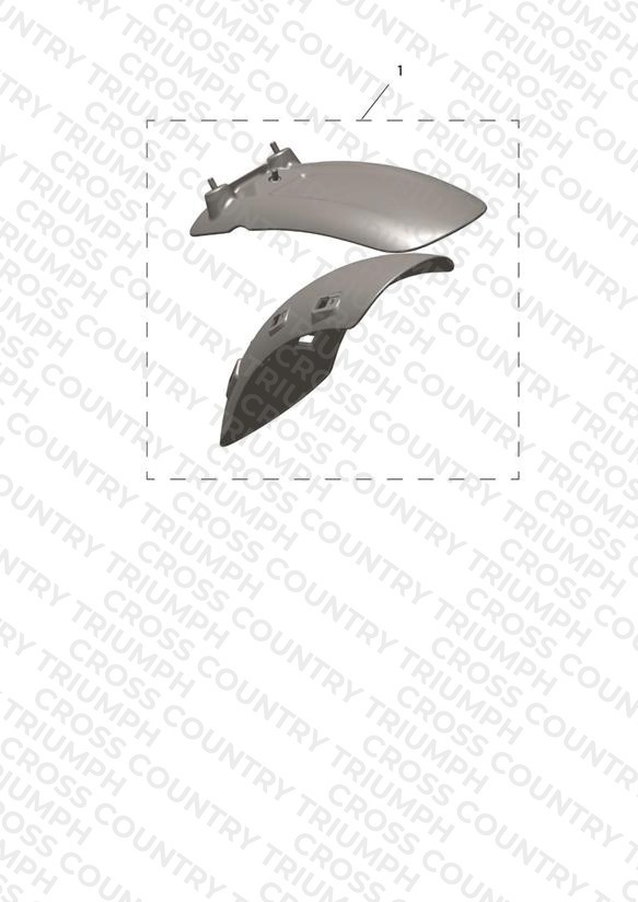 High Mudguard Kit, Painted