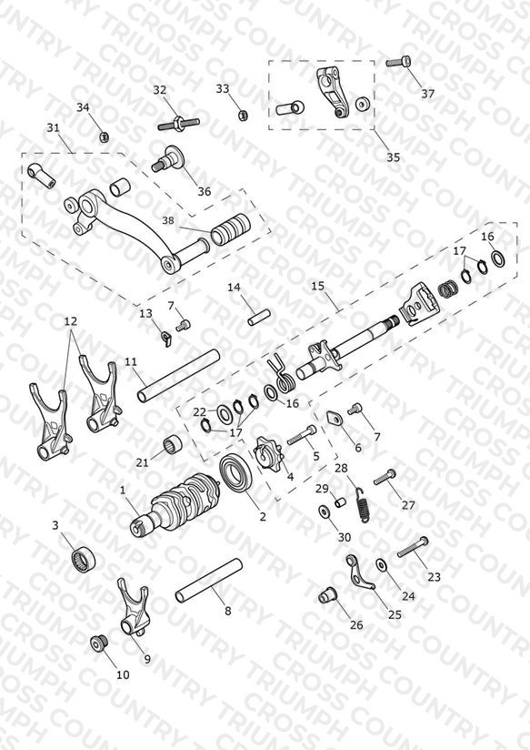 Gear Selectors & Pedal