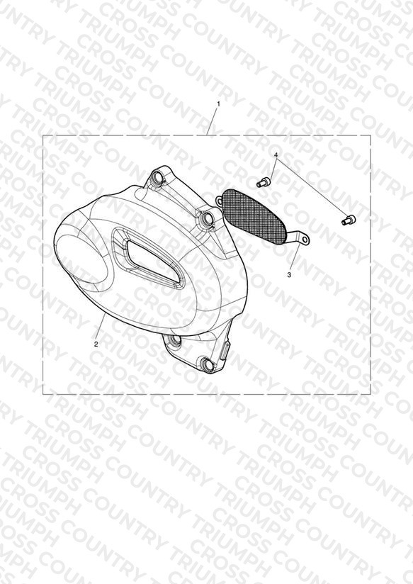 Sprocket Cover Kit, Brushed