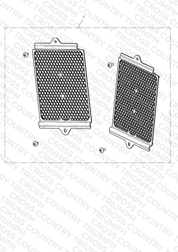 Aluminium Radiator Guard, Silver