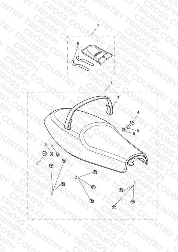 Seat Assembly & Toolkit - Dual Seat Version > 804035