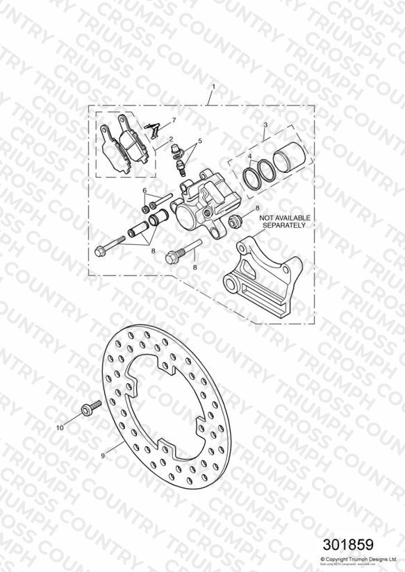 Rear Brake Disc and Caliper