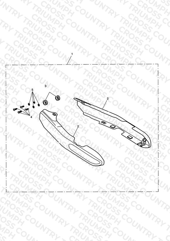 Swingarm Cover Kit, Chrome