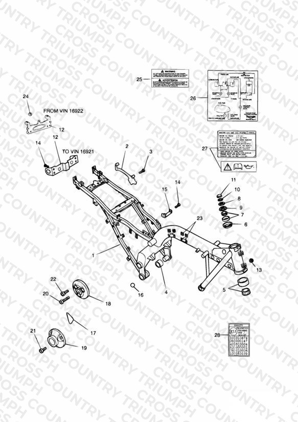 Main Frame & Fittings Sprint/Sprint Sport