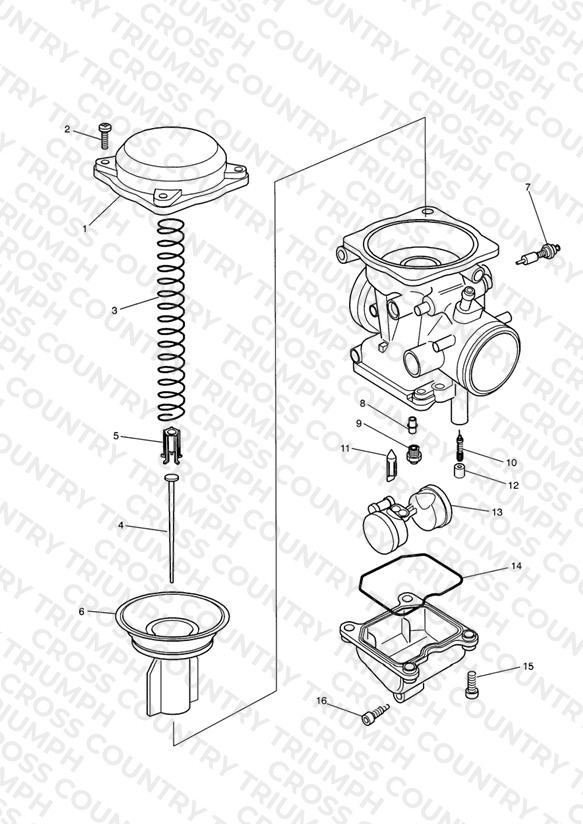 Carburettor Parts Carburettor assembly T1240660