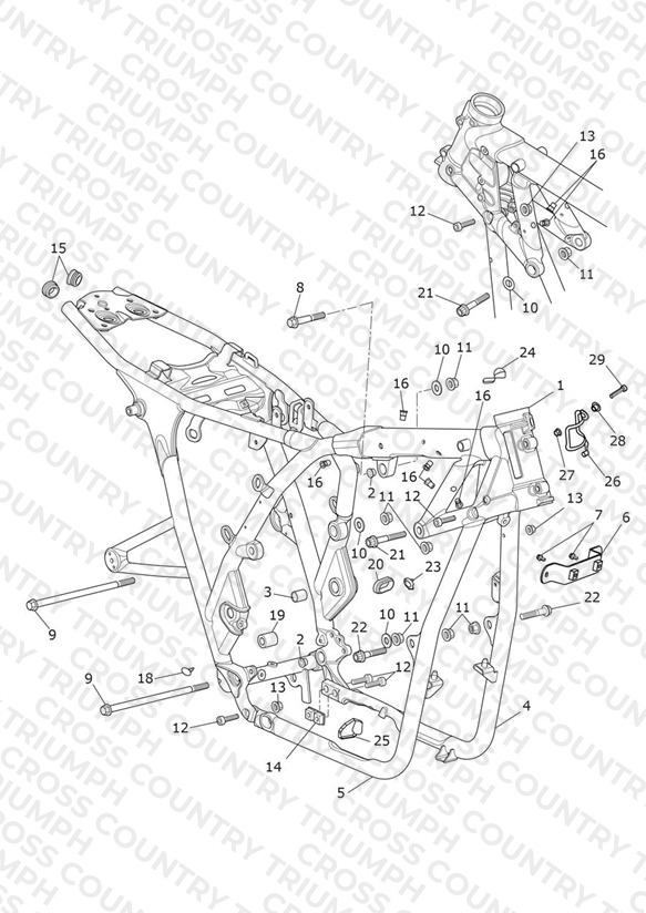 Main Frame Assembly - 914973 > All Expt BR & IN, 917475 > BR & IN Only