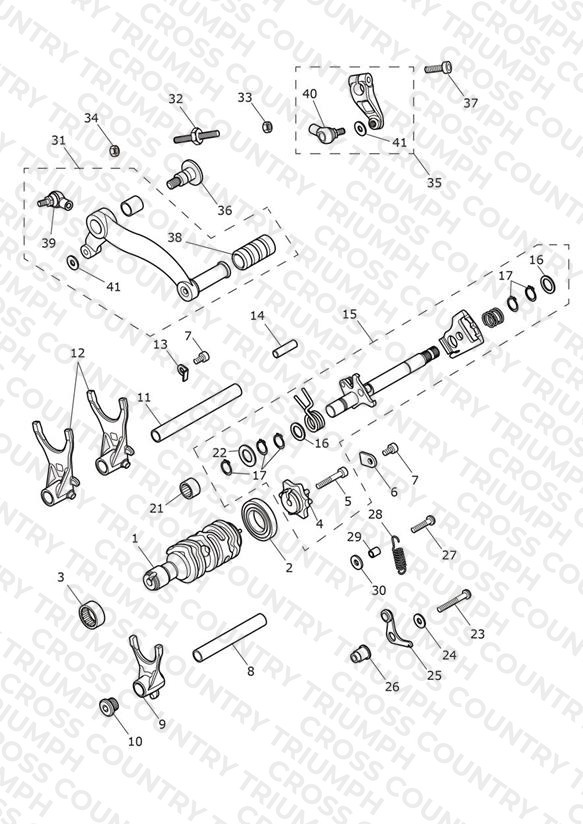 Gear Selectors & Pedal