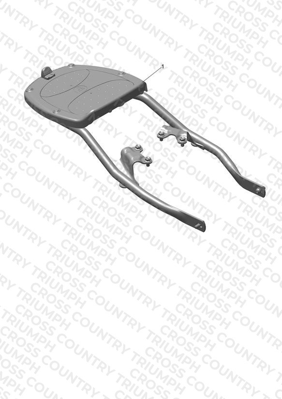 Top Box Mounting Kit, Black
