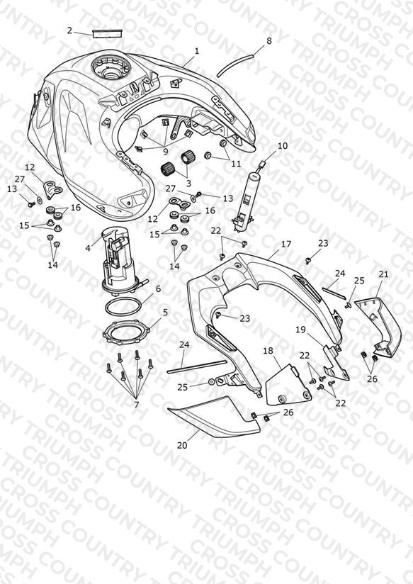 Fuel Tank, Fuel Pump & Fittings