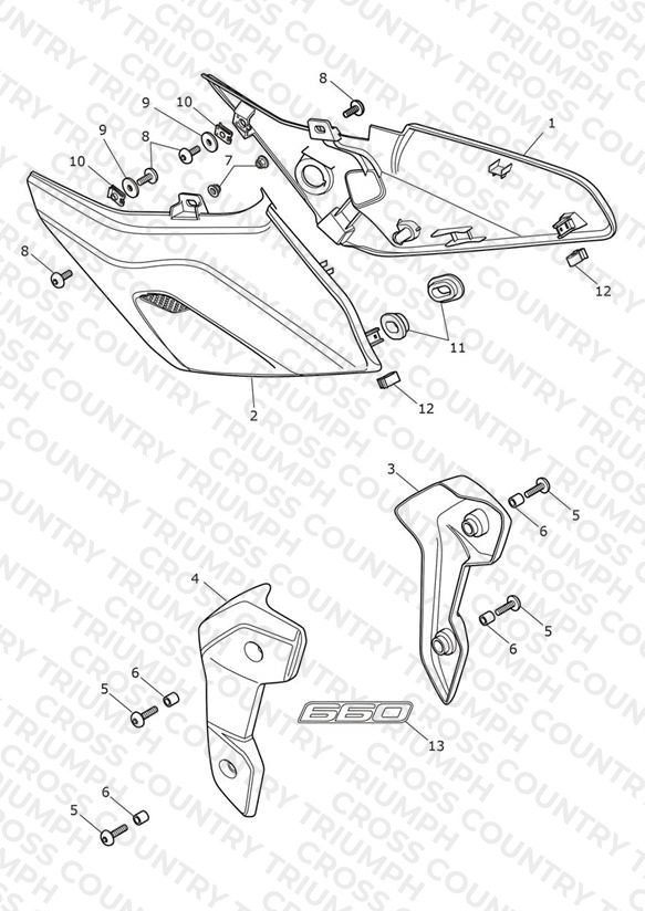 Side Fairings - Triple Tribute