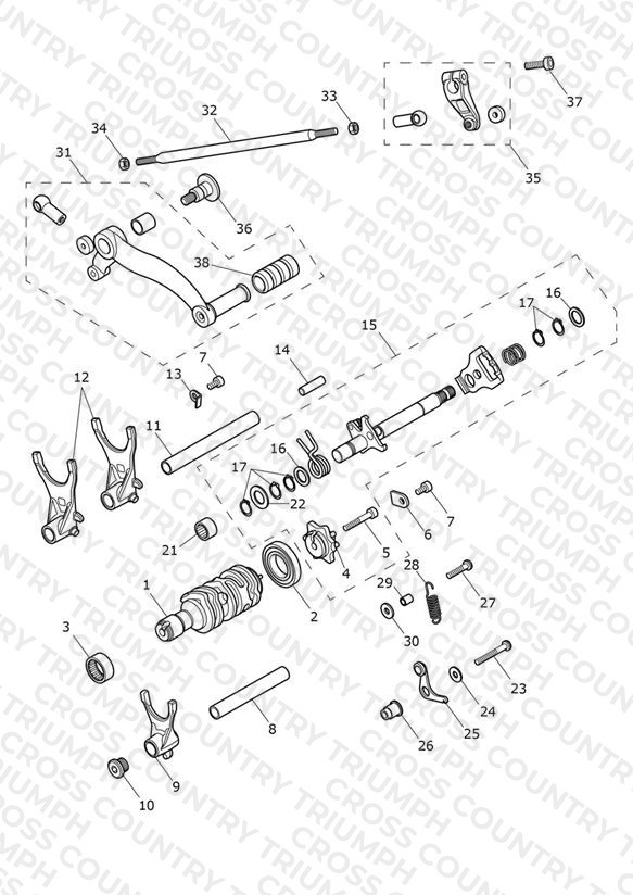 Gear Selectors & Pedal