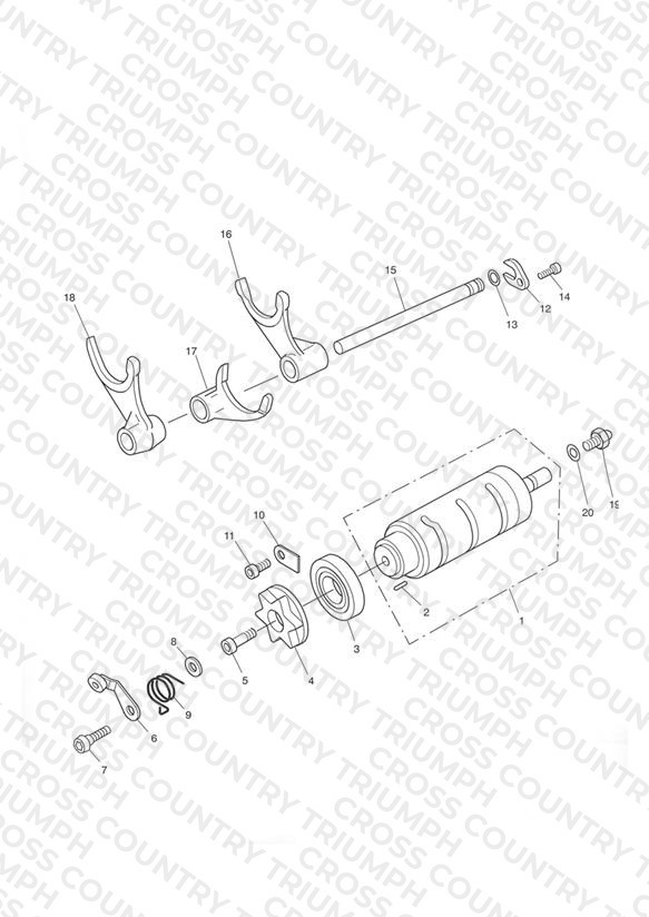 Gear Selector Drum