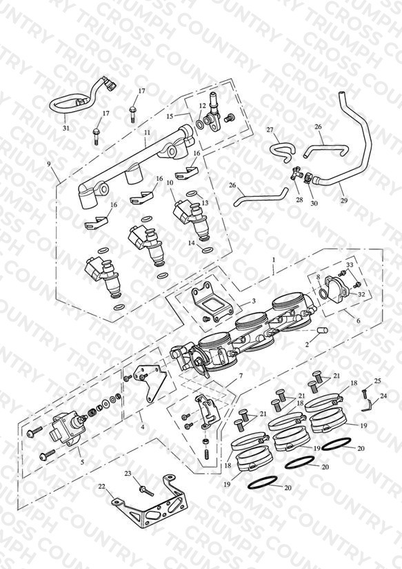 Throttles, Injectors and Fuel Rail