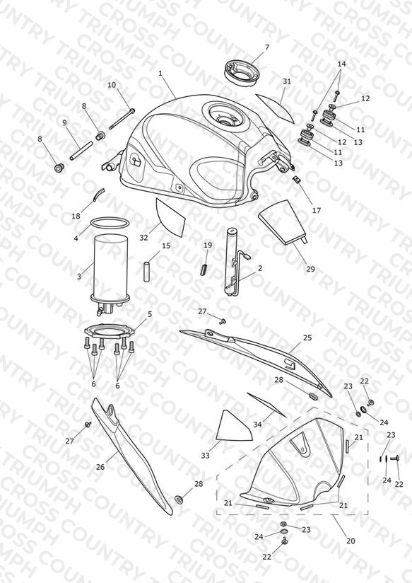 Fuel Tank/Fuel Pump Fittings - 955860 >