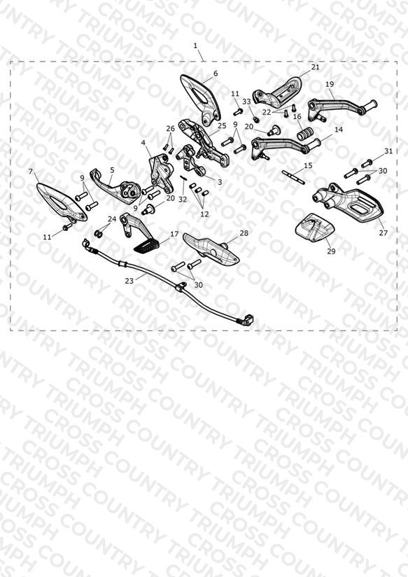 Foot Control Kit, Middle