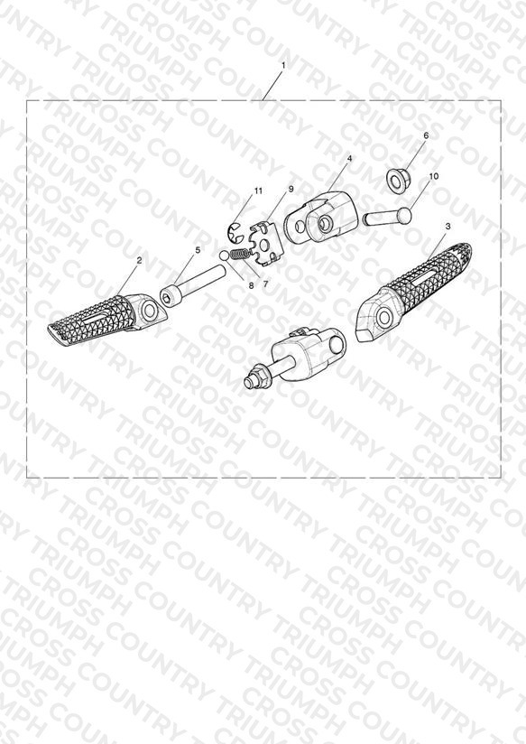Pillion Footrest Kit, Sport