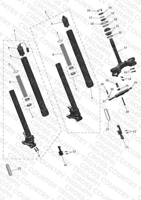 Front Forks & Lower Yoke