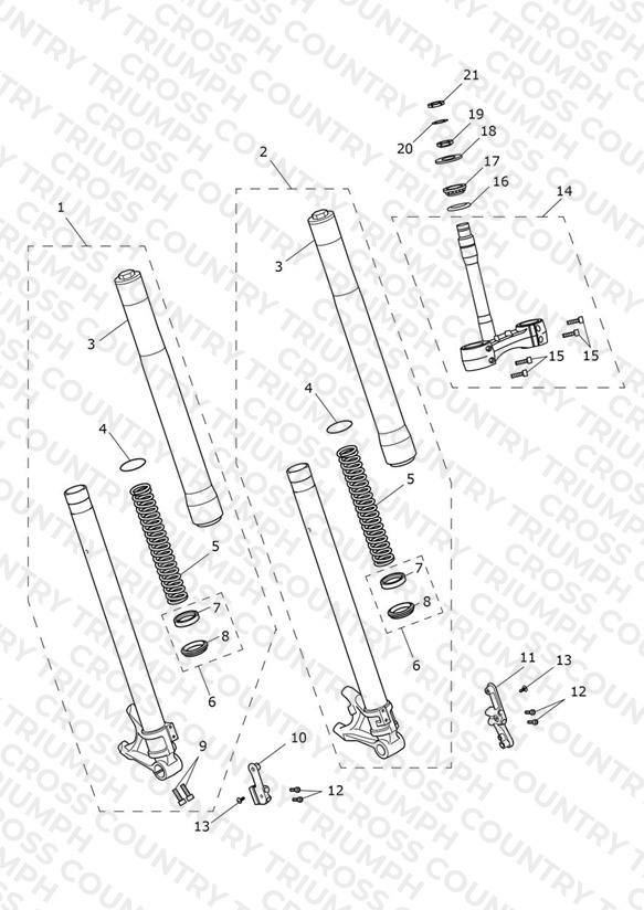 Front Forks & Yokes