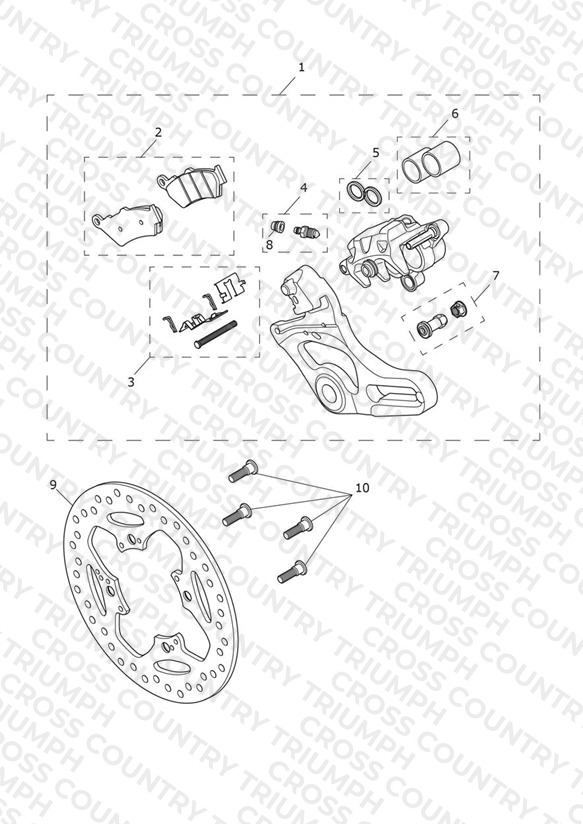 Rear Brake Caliper & Disc