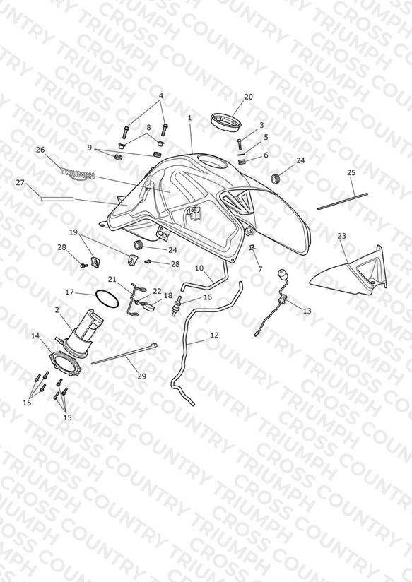 Fuel Tank, Fuel Pump & Fittings