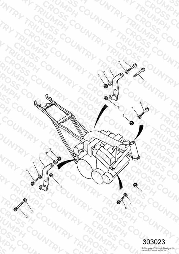 Linkage Carrier/Engine Mounting Bolts