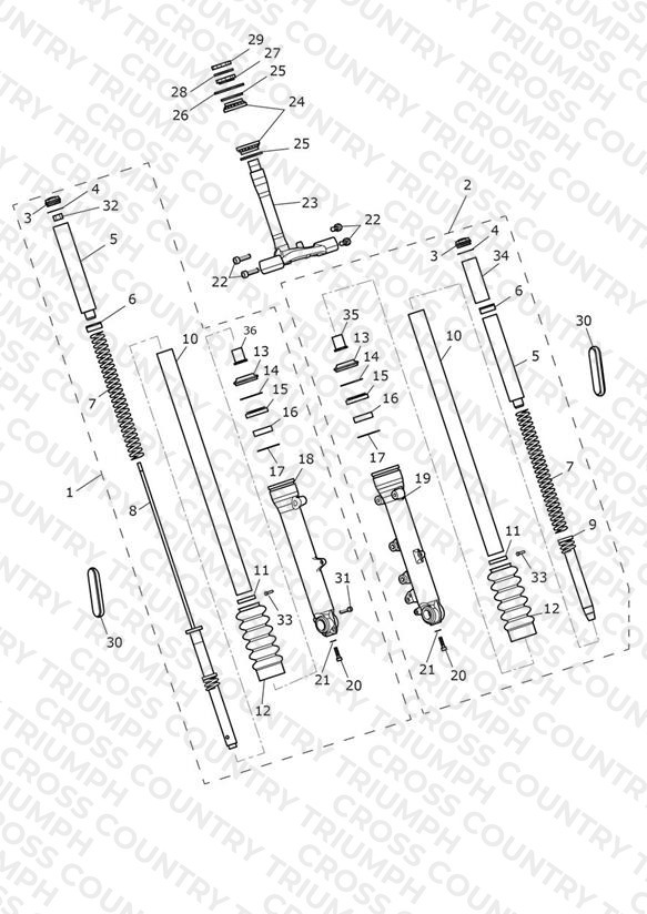 Front Forks & Lower Yoke