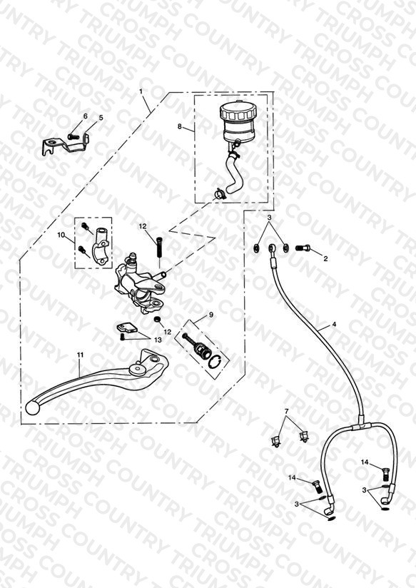 Front Brake Master Cylinder & Hoses - 333179 >