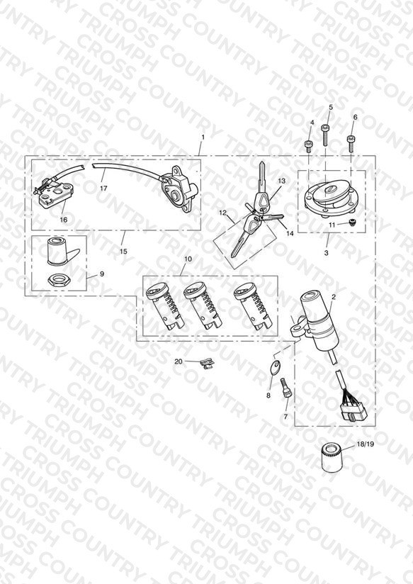 Ignition Switch & Lock Set 440389 >