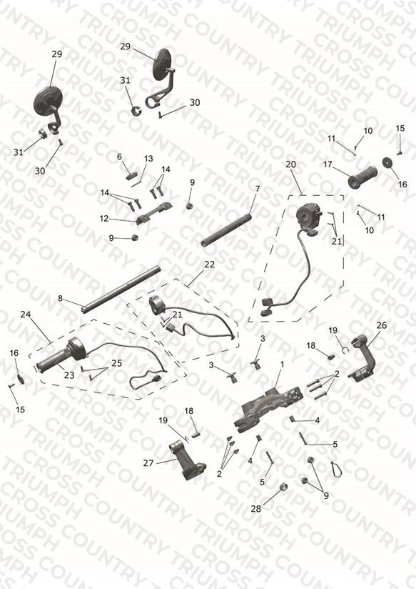 Handlebars, Top Yokes & Mirrors