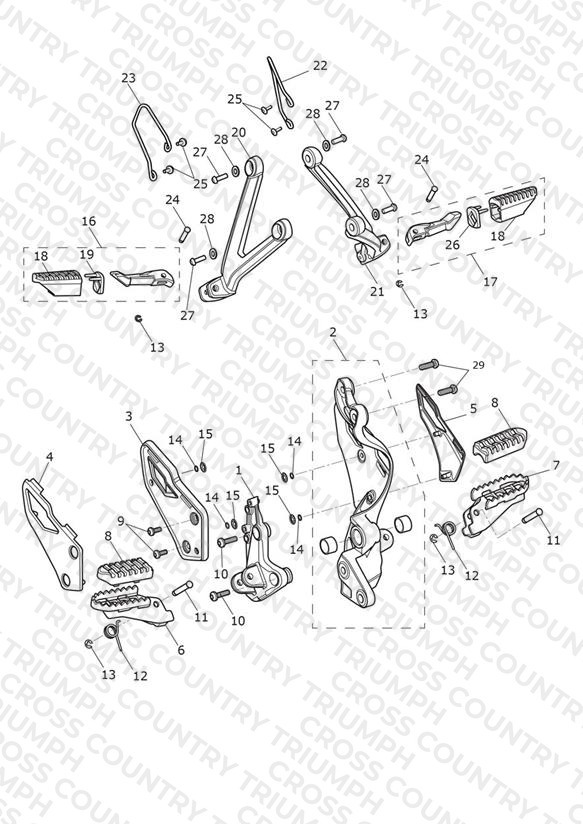 Footrests & Mountings
