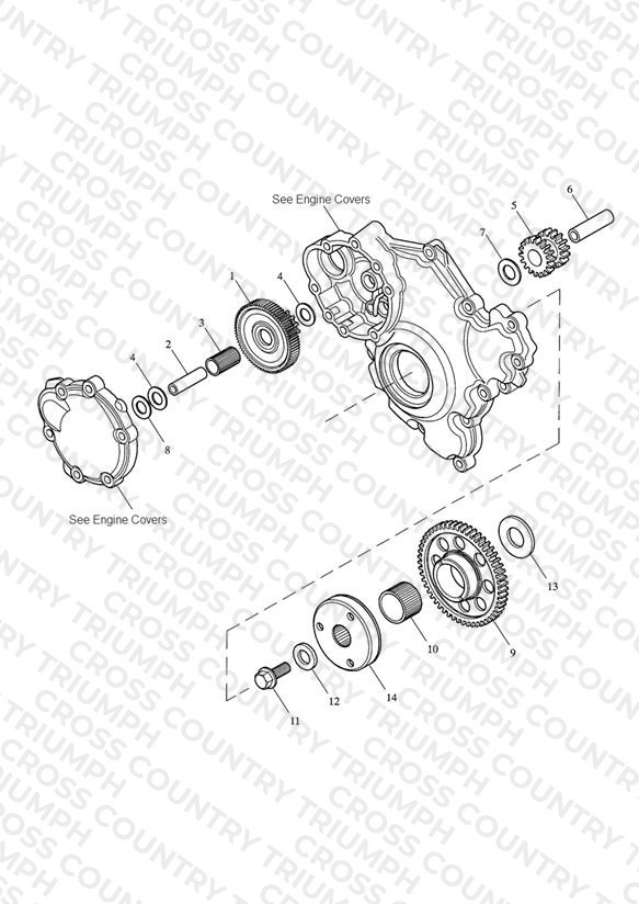 Starter Drive Gears > Eng No 491323