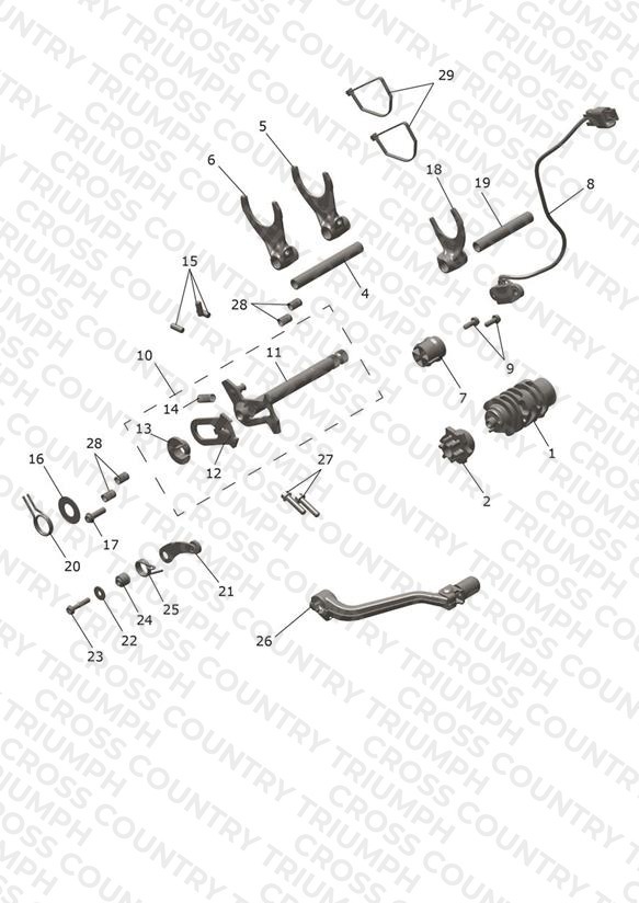 Gear Selectors & Pedal