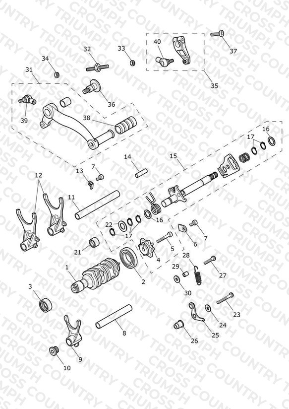 Gear Selectors & Pedal