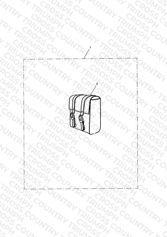 Leather Passenger Backrest Bag, Small