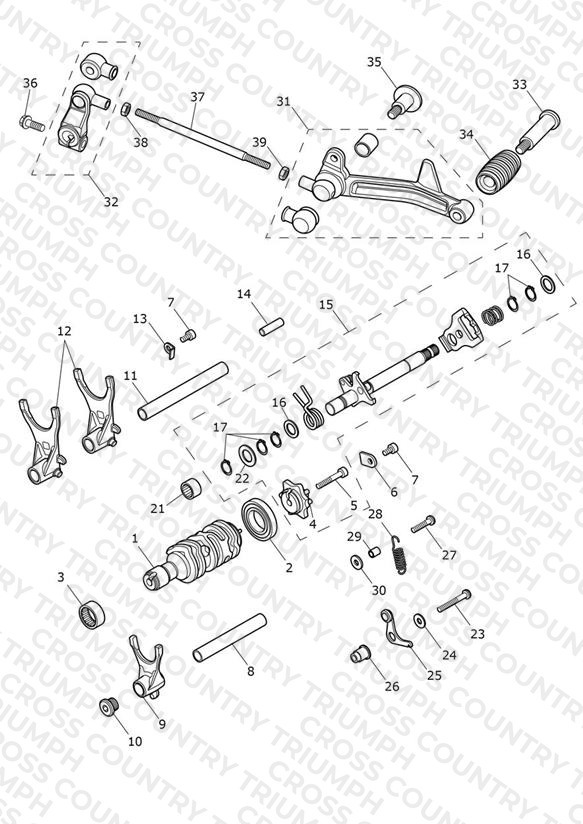 Gear Selectors & Pedal