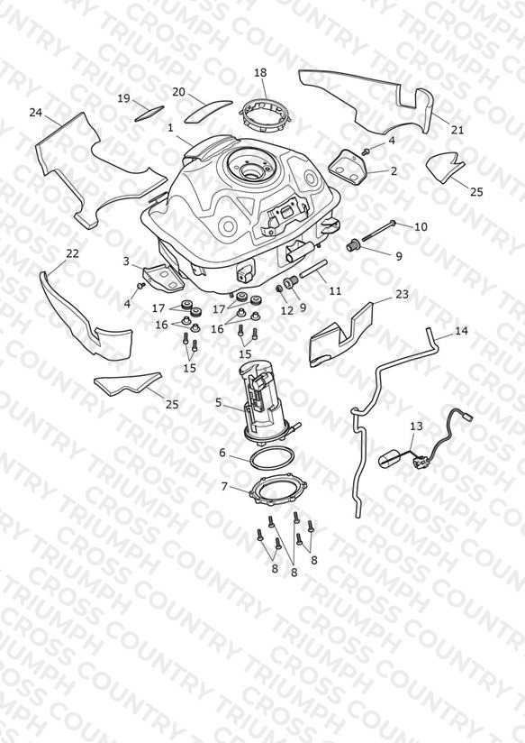 Fuel Tank, Pump and Fittings
