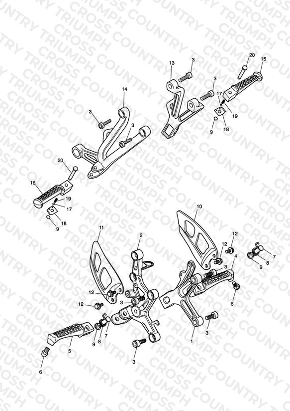 Footrests & Mountings