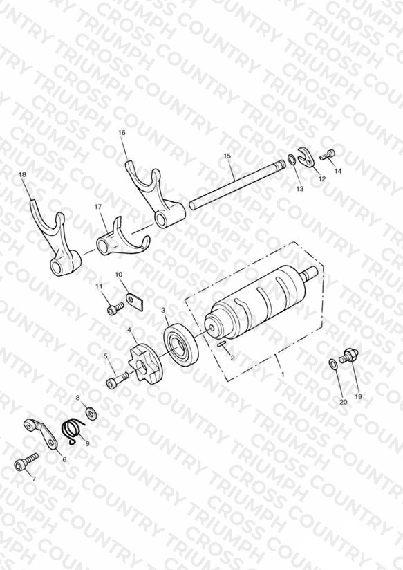 Gear Selector Drum