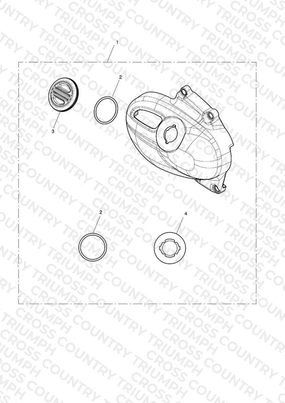 Sprocket Cover, Chrome
