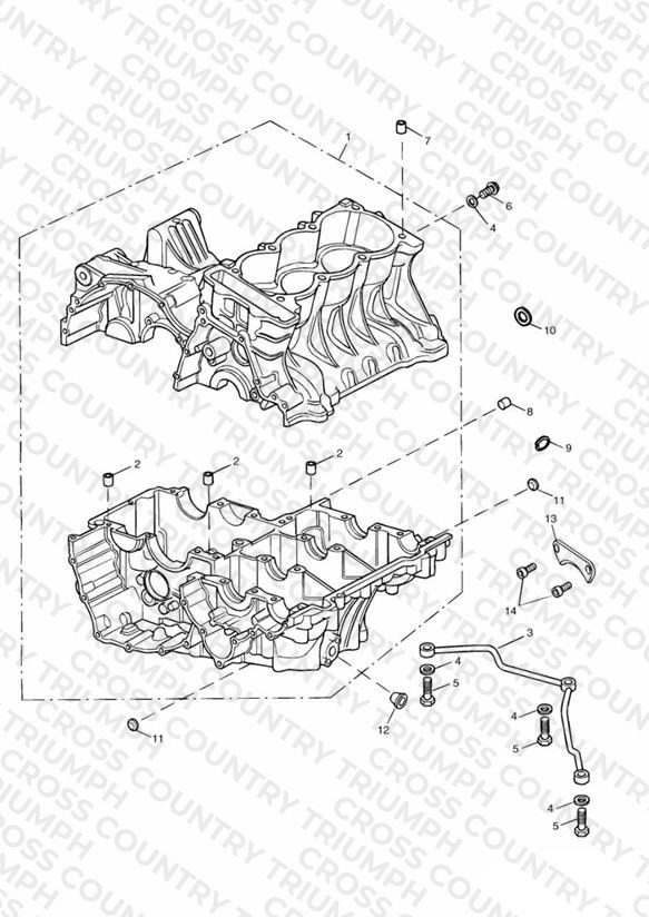 Crankcase & Fittings > Eng No 228630