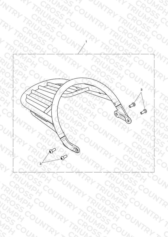 Grab Rail & Rack Kit, Chrome