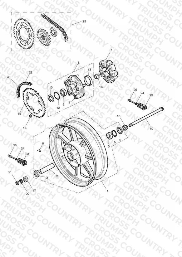 Rear Wheel & Final Drive - Newchurch Only