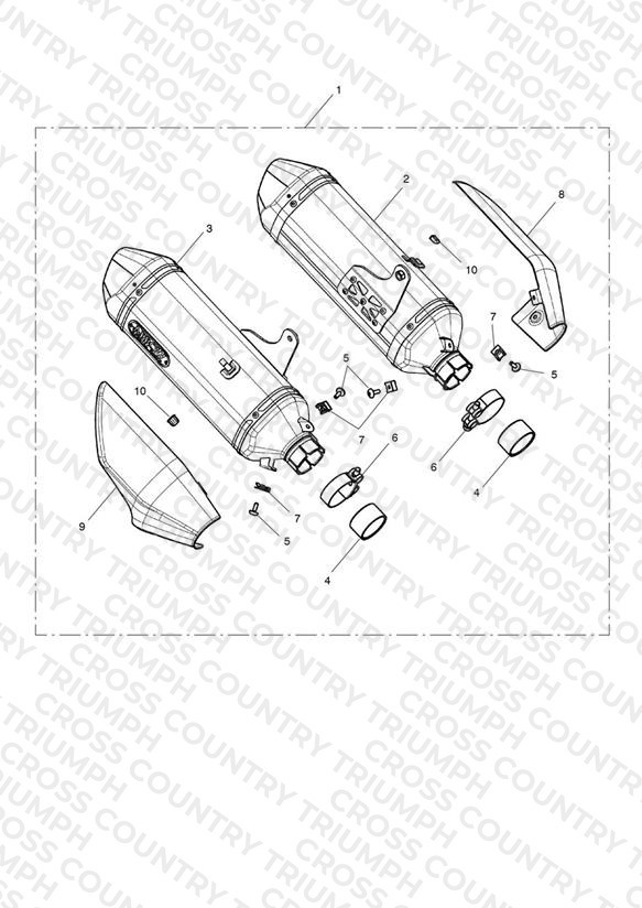 Silencer, Slip-on, Pair, Hom - N/A US & UC
